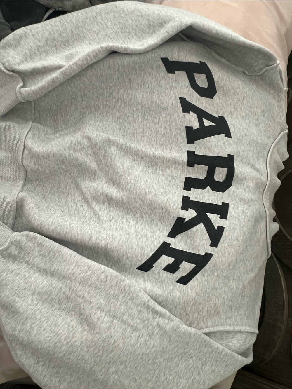 Light Gray 'PARKE/SET' Pullover Sweatshirt - Women's Casual Crewneck